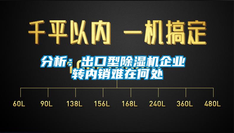 分析：出口型除湿机企业 转内销难在何处