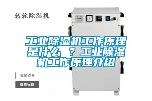 工业除湿机工作原理是什么 ？工业除湿机工作原理介绍