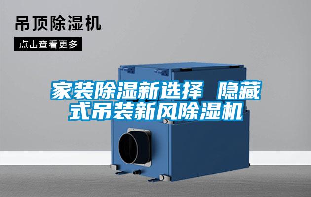 家装除湿新选择 隐藏式吊装新风除湿机