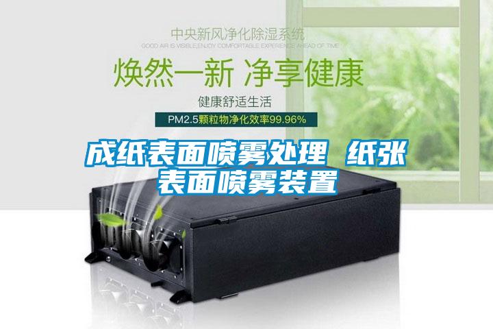 成纸表面喷雾处理 纸张表面喷雾装置