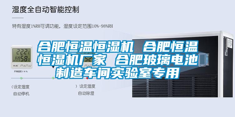 合肥恒温恒湿机 合肥恒温恒湿机厂家 合肥玻璃电池制造车间实验室专用