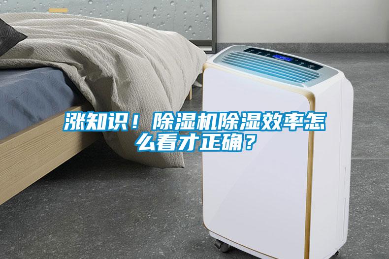涨知识！除湿机除湿效率怎么看才正确？