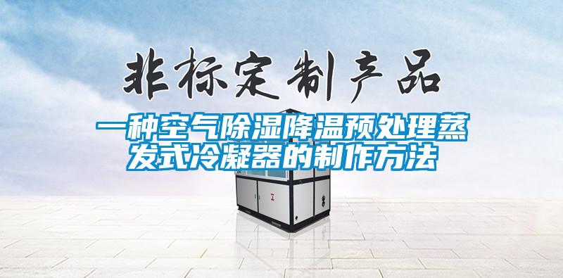 一种空气除湿降温预处理蒸发式冷凝器的制作方法