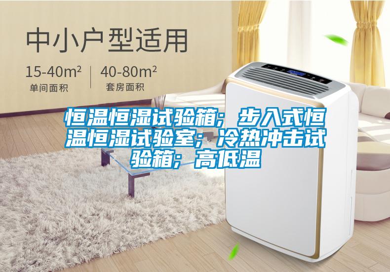 恒温恒湿试验箱; 步入式恒温恒湿试验室; 冷热冲击试验箱; 高低温