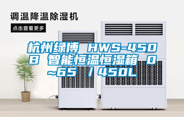 杭州绿博 HWS-450B 智能恒温恒湿箱 0~65℃／450L