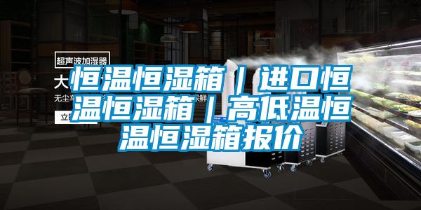 恒温恒湿箱｜进口恒温恒湿箱｜高低温恒温恒湿箱报价