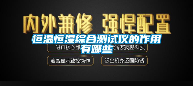 恒温恒湿综合测试仪的作用有哪些