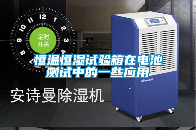 恒温恒湿试验箱在电池测试中的一些应用