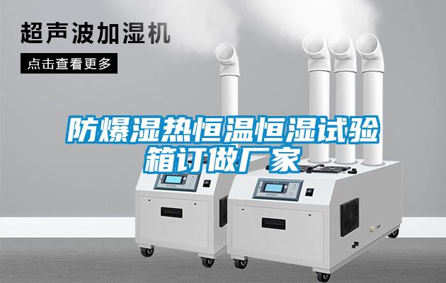 防爆湿热恒温恒湿试验箱订做厂家