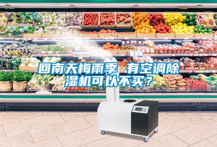 回南天梅雨季 有空调除湿机可以不买？