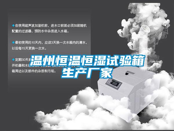 温州恒温恒湿试验箱生产厂家