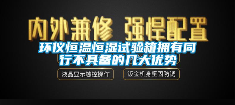 环仪恒温恒湿试验箱拥有同行不具备的几大优势