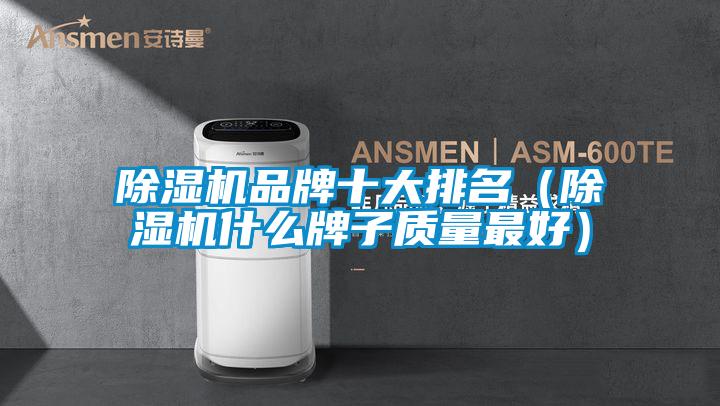 除湿机品牌十大排名（除湿机什么牌子质量最好）