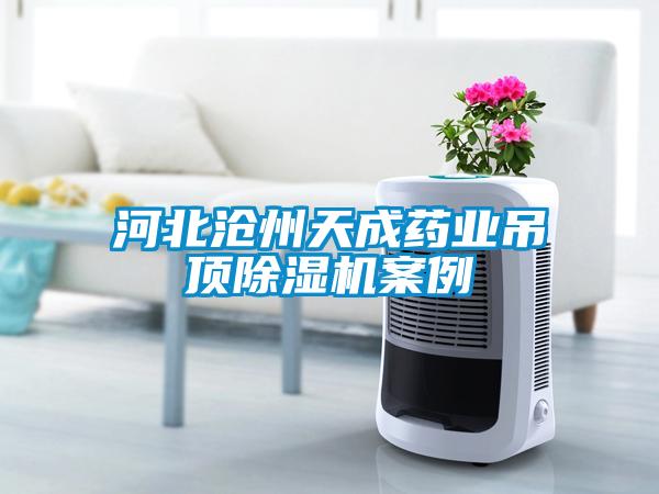 河北沧州天成药业吊顶除湿机案例