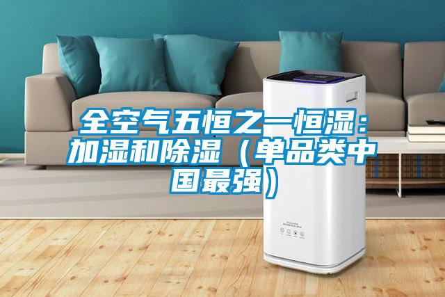 全空气五恒之一恒湿：加湿和除湿（单品类中国最强）