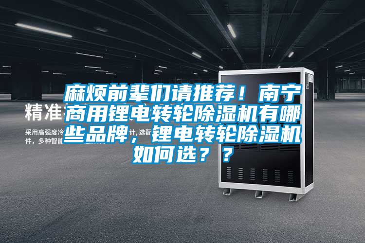 麻烦前辈们请推荐！南宁商用锂电转轮除湿机有哪些品牌，锂电转轮除湿机如何选？？