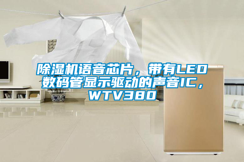 除湿机语音芯片，带有LED数码管显示驱动的声音IC，WTV380