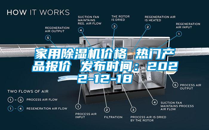 家用除湿机价格 热门产品报价 发布时间：2022-12-18