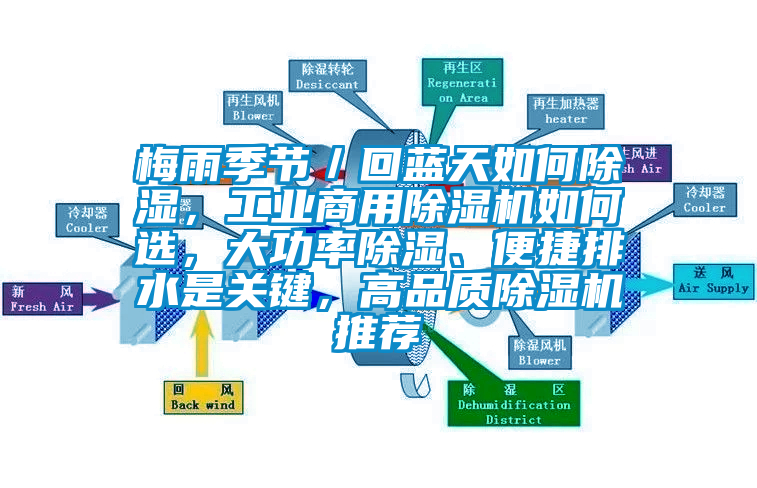 梅雨季节／回蓝天如何除湿，工业商用除湿机如何选，大功率除湿、便捷排水是关键，高品质除湿机推荐