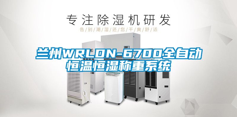 兰州WRLDN-6700全自动恒温恒湿称重系统