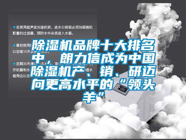 除湿机品牌十大排名中，朗力信成为中国除湿机产、销、研迈向更高水平的“领头羊”